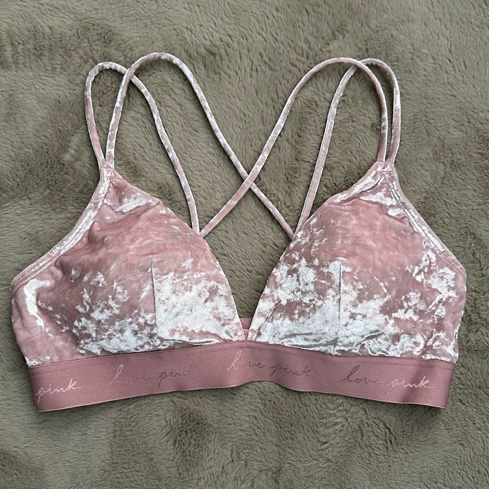 Pink By VS Vevet Bra